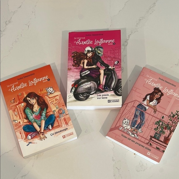 Source Unknown Other - Set of Three Aurélie Laflamme Books Teenage Girls French Livres Français